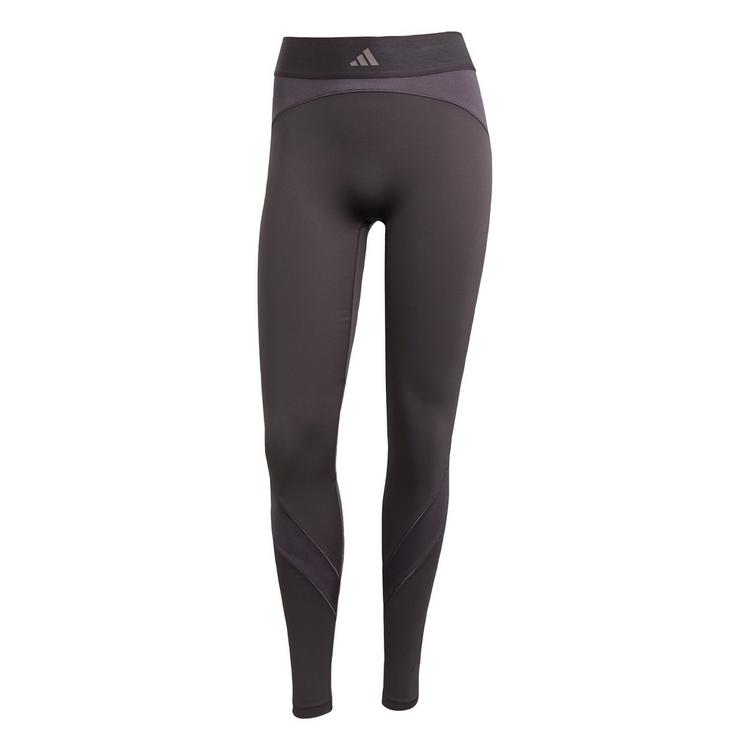 adidas adidas Hyperglam Shine Full-Length Leggings Leggings Damen - Grey Strata / Taupe Oxide - 0 | SportScheck