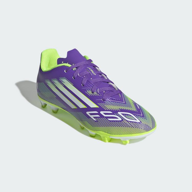 adidas adidas F50 CLUB Kids Fu&szlig;ballschuh, Fu&szlig;ballschuhe Kinder - Purple Rush / Cloud White / Lucid Lemon - 2 | SportScheck
