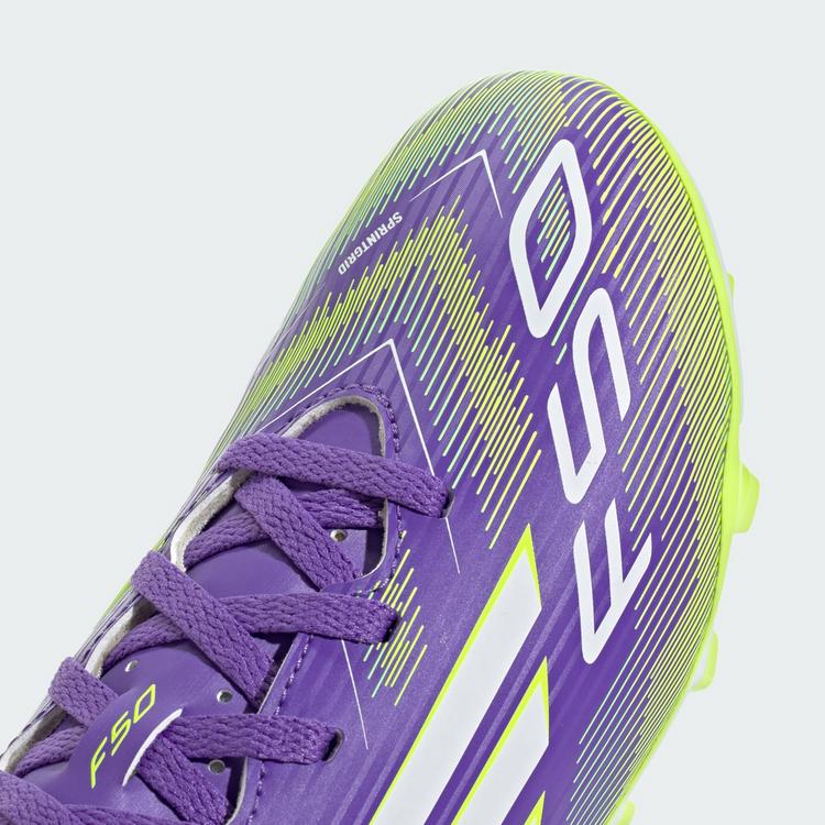 adidas adidas F50 CLUB Kids Fu&szlig;ballschuh, Fu&szlig;ballschuhe Kinder - Purple Rush / Cloud White / Lucid Lemon - 5 | SportScheck