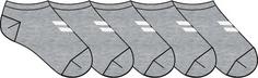 hummel hmlMATCH ME SOCK 5-PACK Freizeitsocken Kinder GREY MELANGE/GREY MELANGE