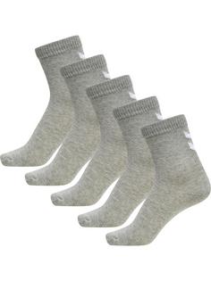 hummel hmlMAKE MY DAY SOCK 5-PACK Freizeitsocken Kinder GREY MELANGE/GREY MELANGE