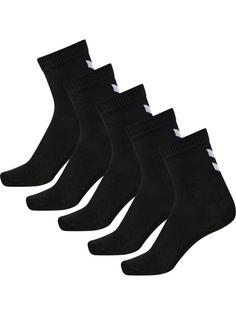 hummel hmlMAKE MY DAY SOCK 5-PACK Freizeitsocken Kinder BLACK/BLACK