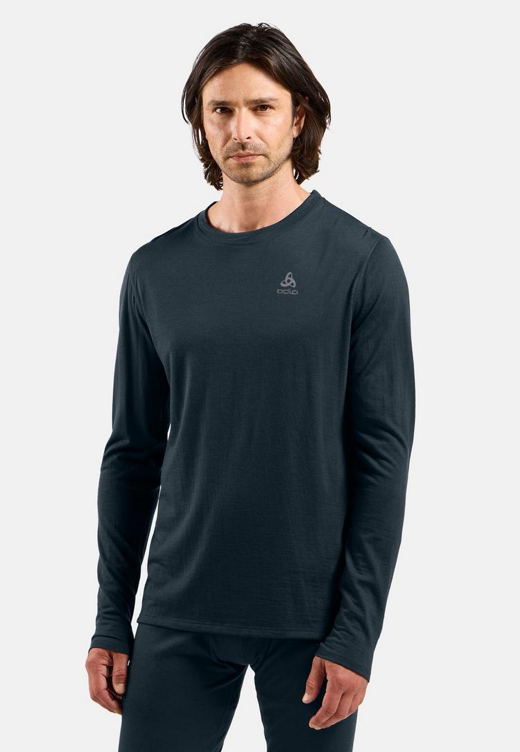Odlo Odlo Natural Merino 160  Langarmshirt Funktionsshirt Herren - dark sapphire(20731) - 0 | SportScheck
