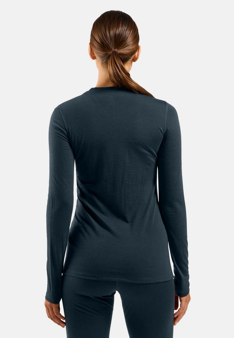 Odlo Odlo Natural Merino 160 Langarmshirt Funktionsshirt Damen - dark sapphire(20731) - 1 | SportScheck