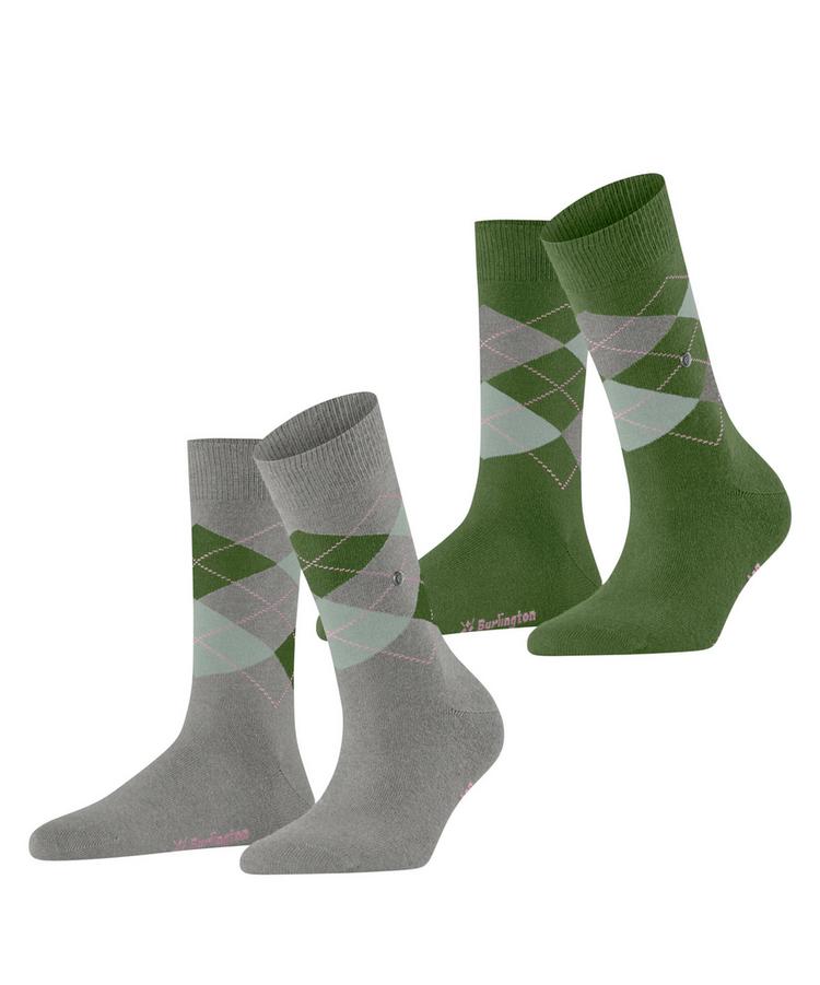 Burlington Burlington Everyday Argyle SO 2-Pack Socken Damen - melange grey (3967) - 0 | SportScheck