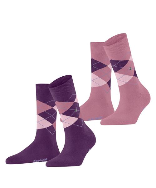 Burlington Everyday Argyle SO 2-Pack Socken Damen