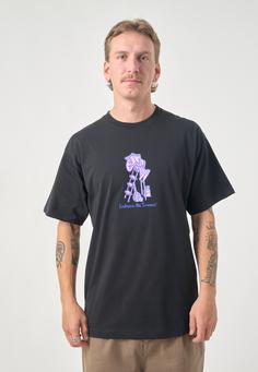 Rückansicht von Cleptomanicx Classic Tee Embrace Tennis Printshirt Herren Black