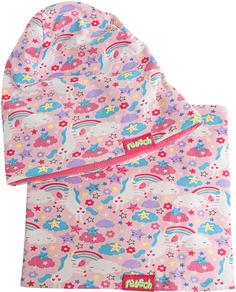 Reusch Reusch Kids Hat and Scarf Set Skimütze 3748 light rose / unicorns