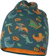Reusch Reusch Kids Hat and Scarf Set Skim&uuml;tze - 4573 dark blue / dinosaurs