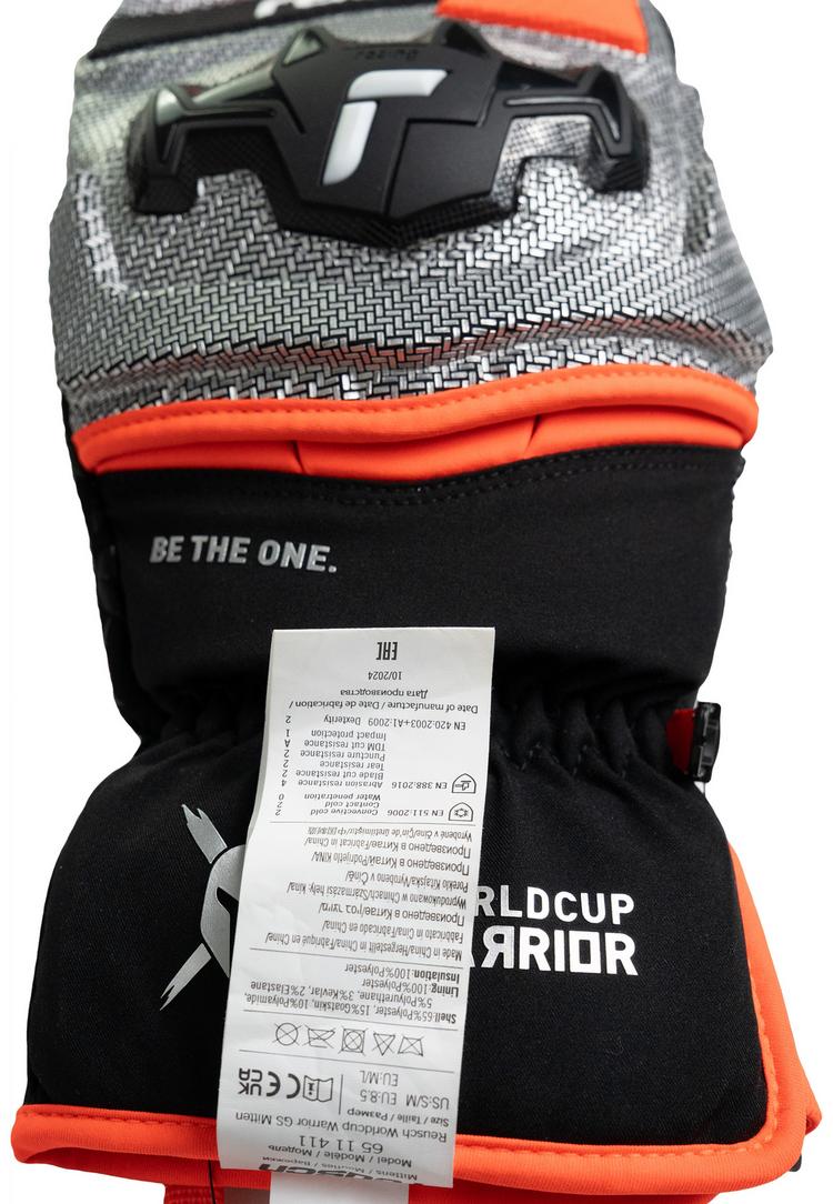 Reusch Reusch Worldcup Warrior Mitten Handschuh - 7588 blck/silver/fluo red - 5 | SportScheck