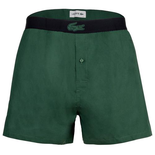 Rückansicht von Lacoste Web-Boxershorts Boxershorts Herren Blau/Gr&uuml;n