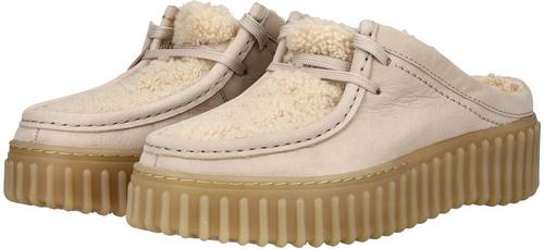 Rückansicht von Clarks Pantoletten Freizeitschuhe Damen Sand