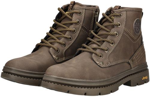 Rückansicht von JEEP Stiefelette Stiefel Herren Dunkelbraun