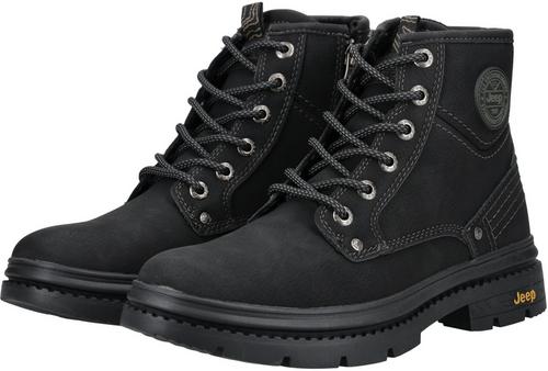 Rückansicht von JEEP Stiefelette Stiefel Herren Schwarz