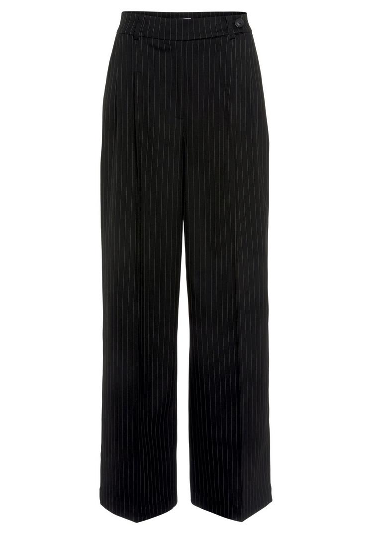Lascana Lascana Palazzohose Stoffhose Damen - schwarz-braun gestreift - 0 | SportScheck