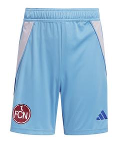 adidas 1. FC Nürnberg Short Kids Weiß Fußballshorts Kinder blau