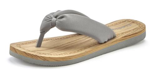 Rückansicht von ELBSAND Badezehentrenner Zehentrenner Damen grau-grün