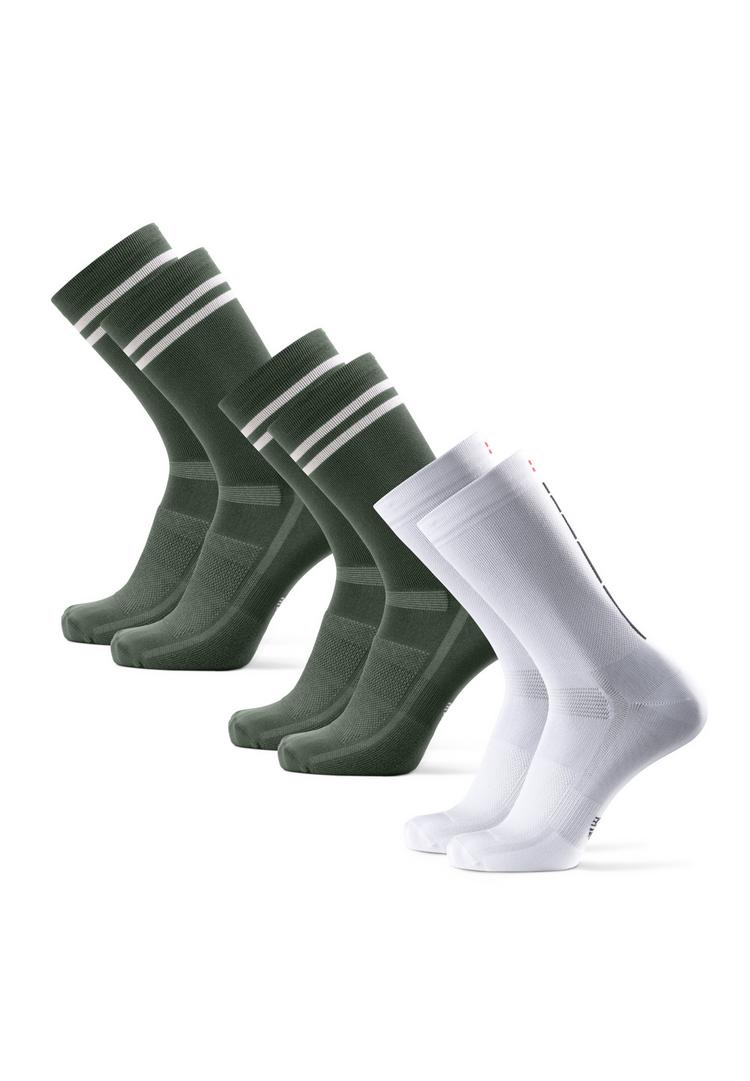 DANISH ENDURANCE DANISH ENDURANCE long cycling Socken - olive stripes white Black - 0 | SportScheck