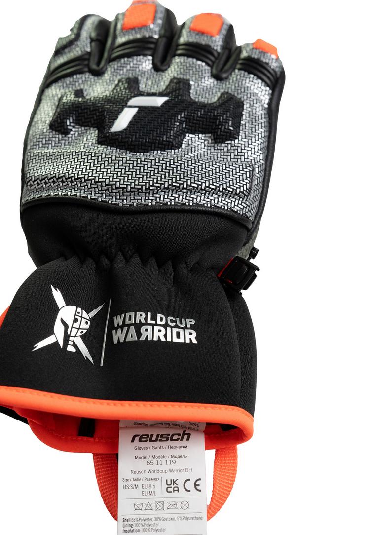 Reusch Reusch Worldcup Warrior DH Handschuh - 7588 blck/silver/fluo red - 0 | SportScheck