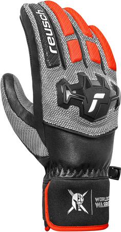 Rückansicht von Reusch Reusch Worldcup Warrior Team Outdoorhandschuhe 7588 blck/silver/fluo red