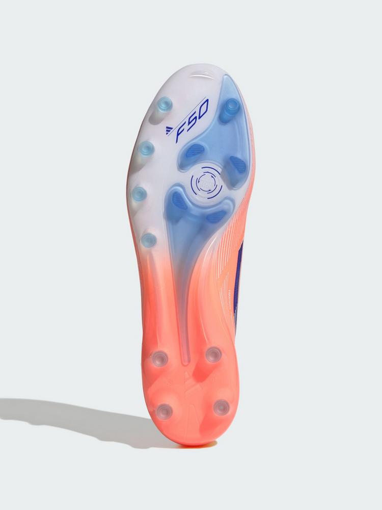 adidas adidas F50 Elite Laceless AG Fu&szlig;ballschuh Fu&szlig;ballschuhe - Beam Orange / Lucid Blue / Cloud White - 1 | SportScheck