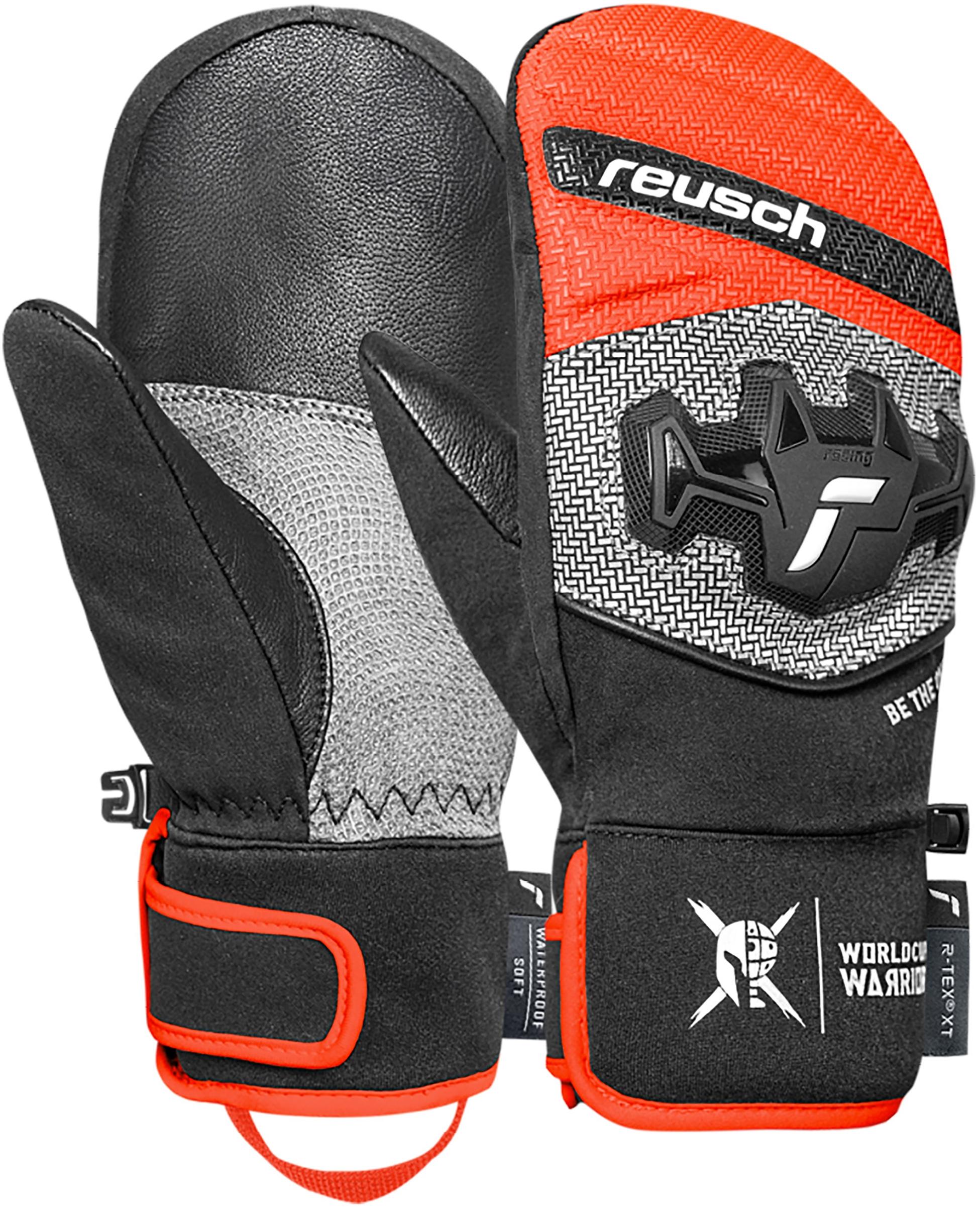 Reusch Worldcup Warrior R-TEX&reg; XT Junior Mitten Handschuh Kinder - 7588 blck/silver/fluo red
