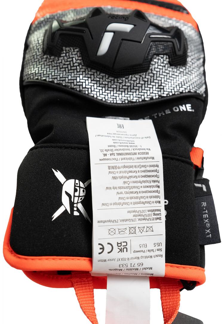 Reusch Reusch Worldcup Warrior R-TEX&reg; XT Junior Mitten Handschuh Kinder - 7588 blck/silver/fluo red - 5 | SportScheck