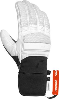 Rückansicht von Reusch Alpine Master Skihandschuhe 1101 white / black