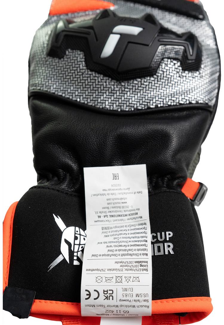 Reusch Reusch Worldcup Warrior Team Mitten Handschuh - 7588 blck/silver/fluo red - 5 | SportScheck