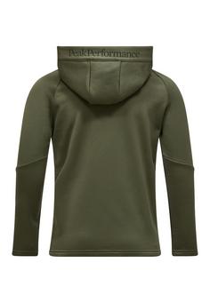 Rückansicht von Peak Performance Fleecejacke OLIVE