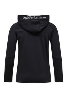 Rückansicht von Peak Performance Fleecejacke BLACK