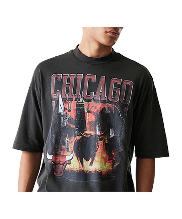 New Era New Era NBA Washed Graphic Chicago Bulls T-Shirt T-Shirt Herren - grau - 0 | SportScheck