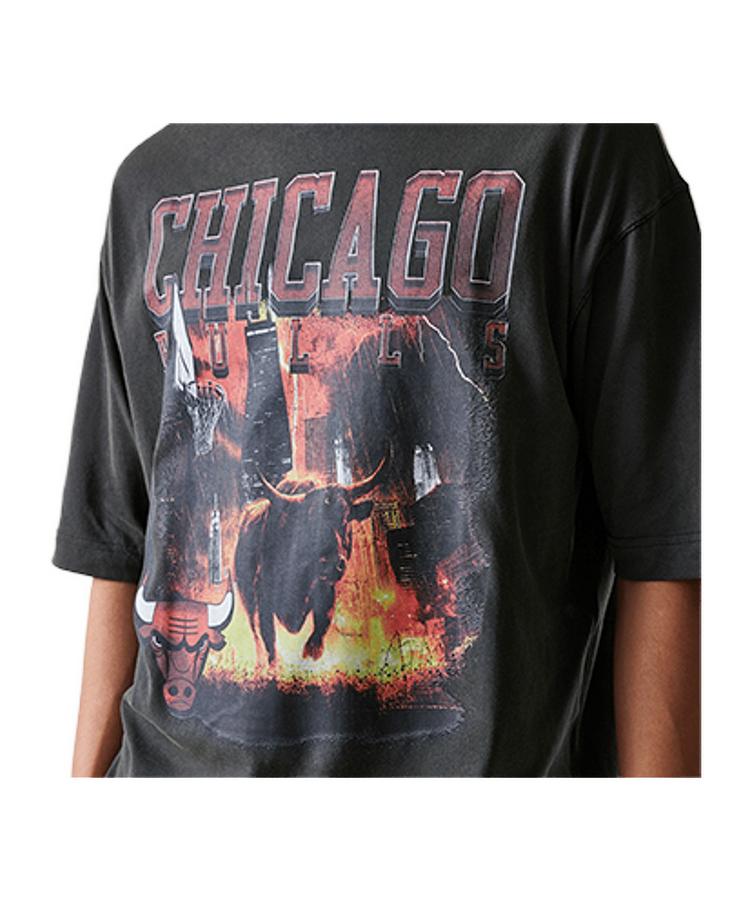 New Era New Era NBA Washed Graphic Chicago Bulls T-Shirt T-Shirt Herren - grau - 2 | SportScheck