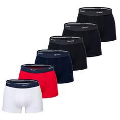 GANT Boxershort Hipster Herren Schwarz/Dunkelblau/Weiß/Rot