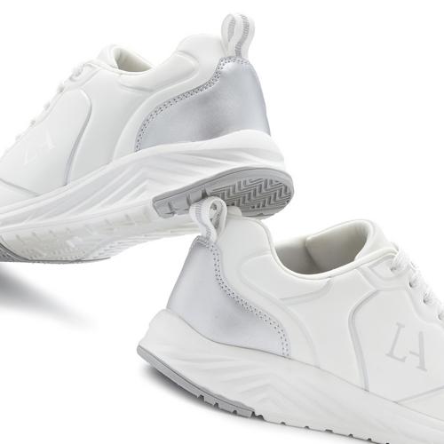 Rückansicht von Lascana Sneaker Sneaker Damen weiß silber