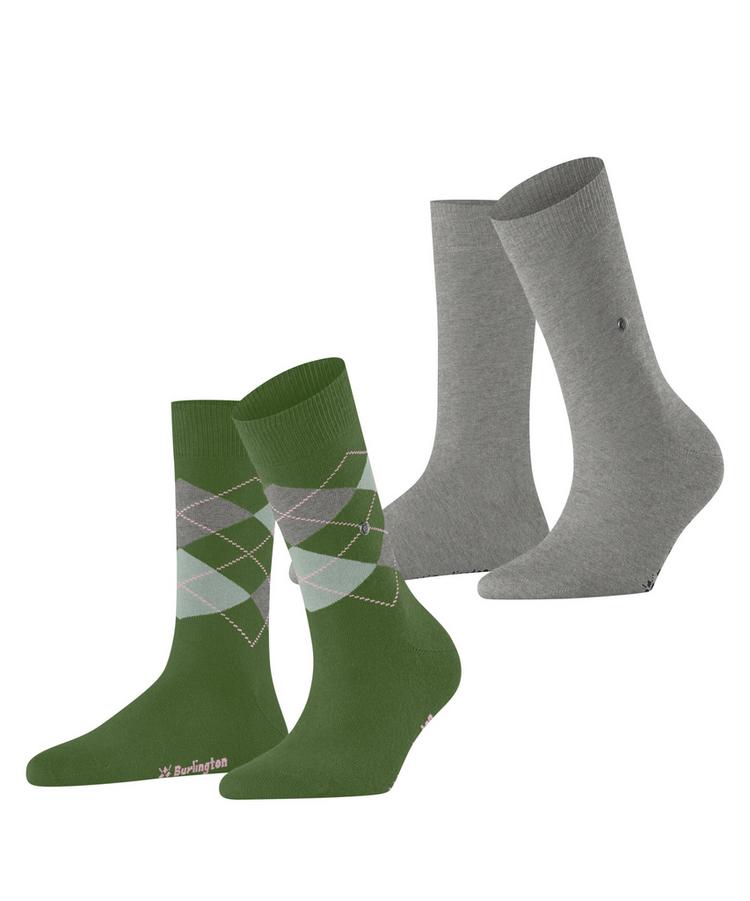 Burlington Burlington Everyday Mix SO 2-Pack Socken Damen - fir green (7656) - 0 | SportScheck