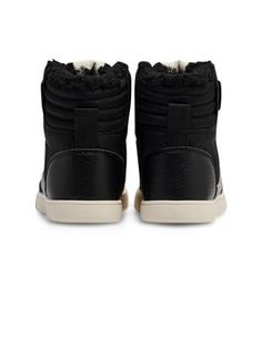 Rückansicht von hummel STADIL SUPER POLY BOOT RECYCLED TEX JR Winterschuhe Kinder BLACK/BLACK