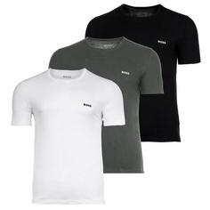 Boss T-Shirt T-Shirt Herren Grau/Weiß (972)