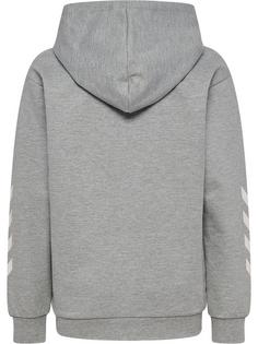 Rückansicht von hummel Hoodie Kinder GREY MELANGE