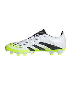 Rückansicht von adidas Predator League MG Coral Blaze Fußballschuhe weissschwarz