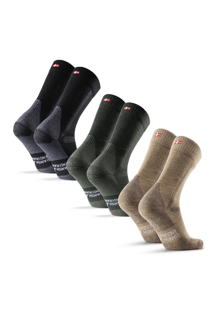DANISH ENDURANCE DANISH ENDURANCE Hiking Classic Socken - beige green black - 0 | SportScheck