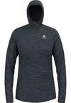 Odlo Laufhoodie Damen - black melange(60008)