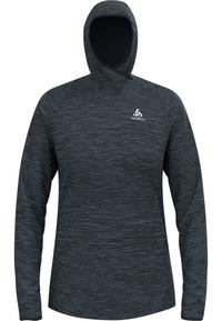 Odlo Laufhoodie Damen - black melange(60008)