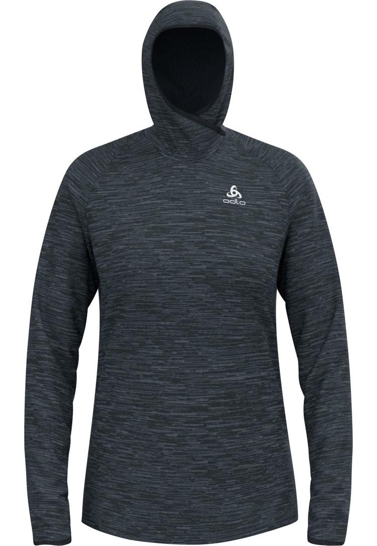 Odlo Odlo Laufhoodie Damen - black melange(60008) - 0 | SportScheck