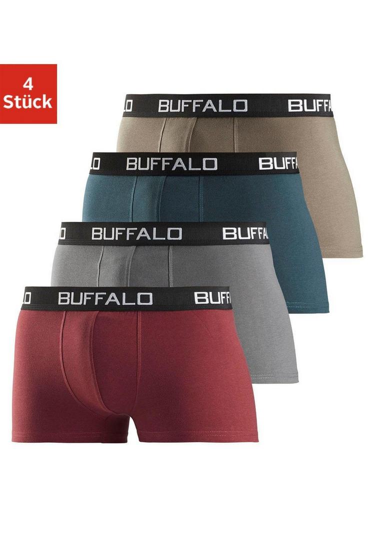Buffalo Buffalo Boxer Unterhose Herren - bordeaux - grau - petrol - khaki - 0 | SportScheck