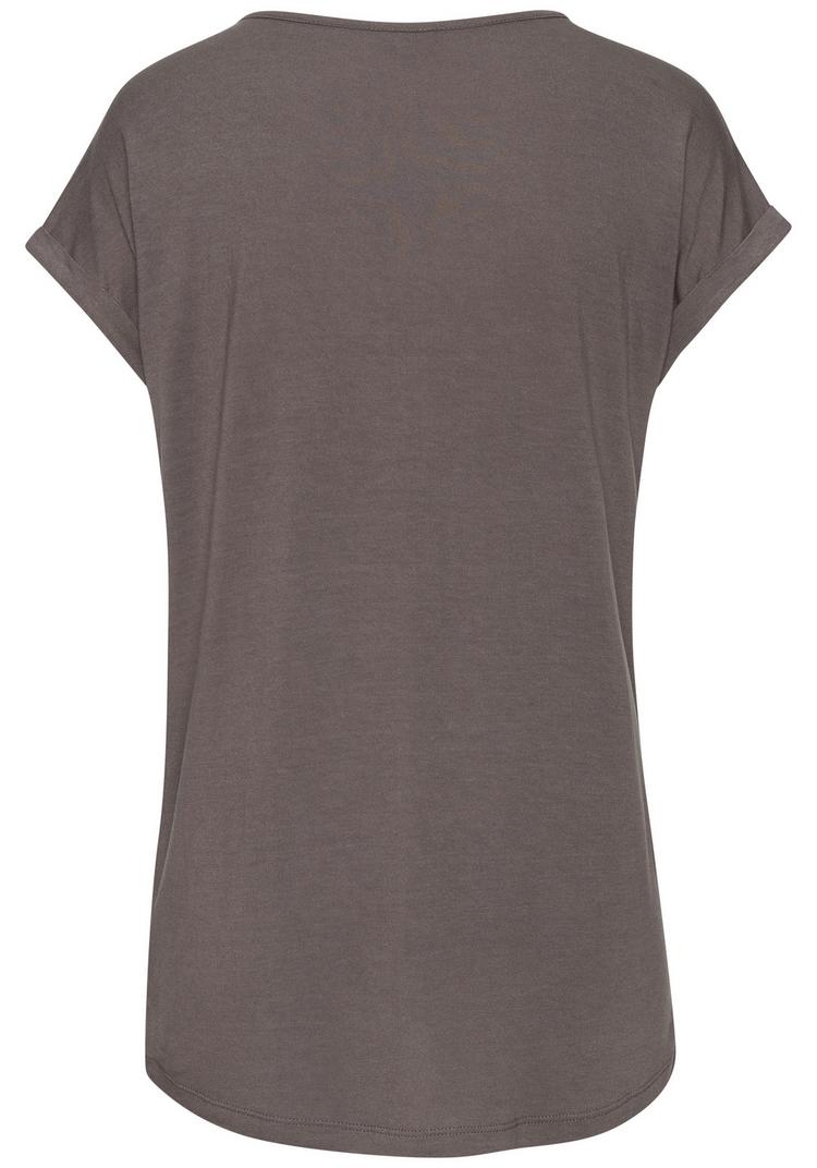 Lascana Lascana Kurzarmshirt T-Shirt Damen - taupe - 0 | SportScheck
