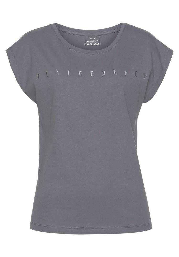 VENICE BEACH VENICE BEACH Kurzarmshirt T-Shirt Damen - grau - 1 | SportScheck