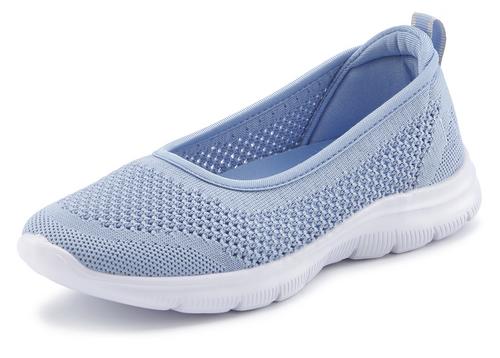 Rückansicht von Lascana Ballerina Barefoot Schuhe Damen hellblau