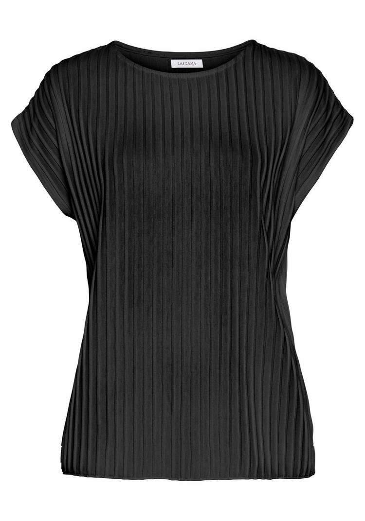 Lascana Lascana Kurzarmshirt T-Shirt Damen - schwarz - 0 | SportScheck