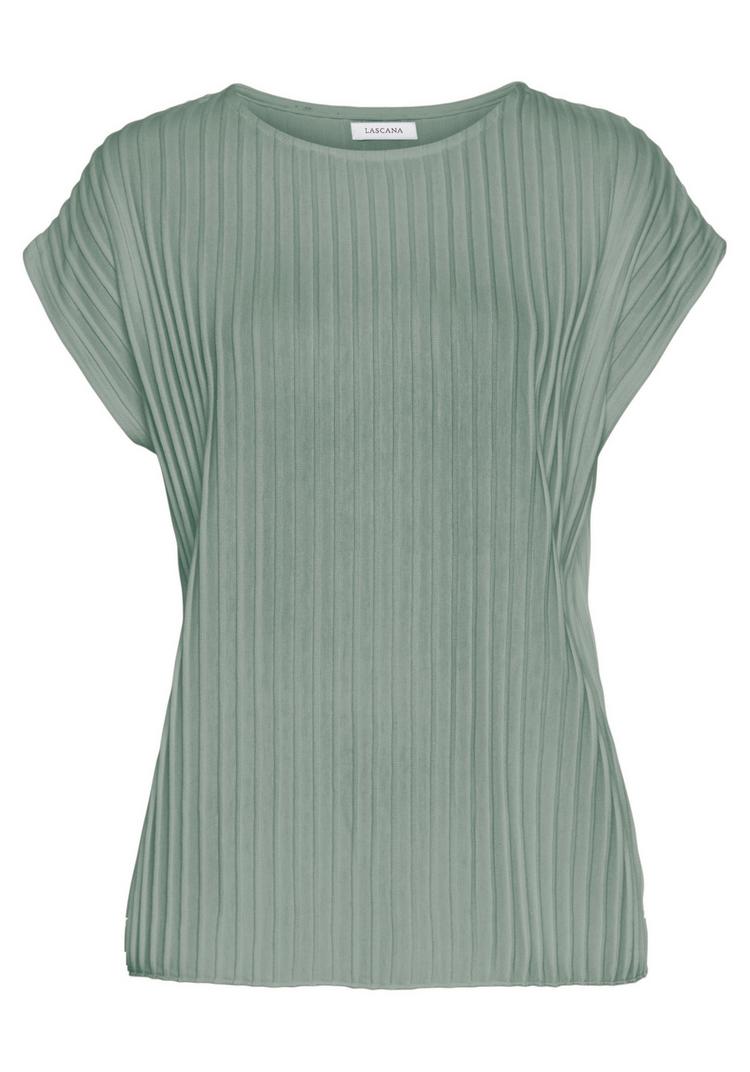 Lascana Lascana Kurzarmshirt T-Shirt Damen - khaki - 0 | SportScheck